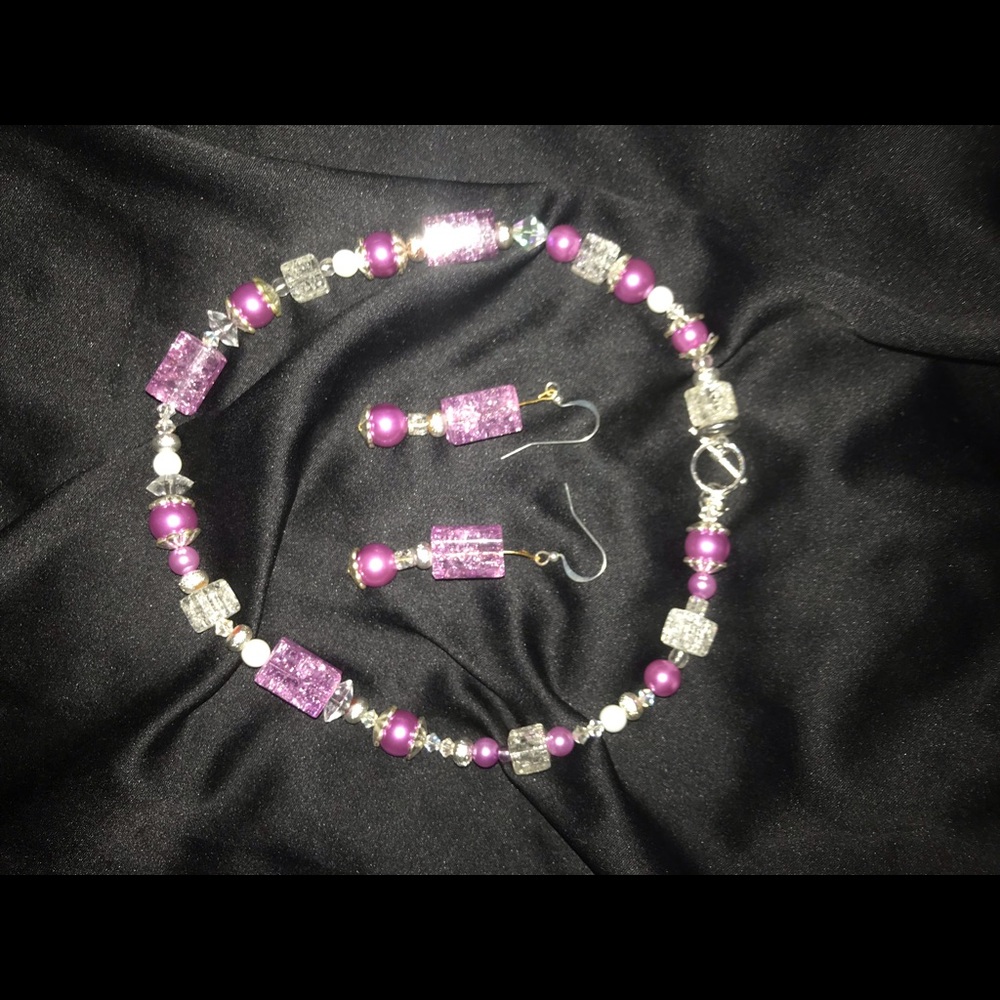 Bracelet earrings set